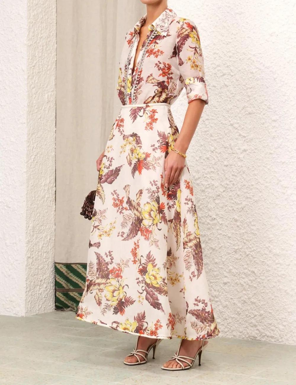 ZIMMERMANN Matchmaker Tropical Shirt-Women Tops