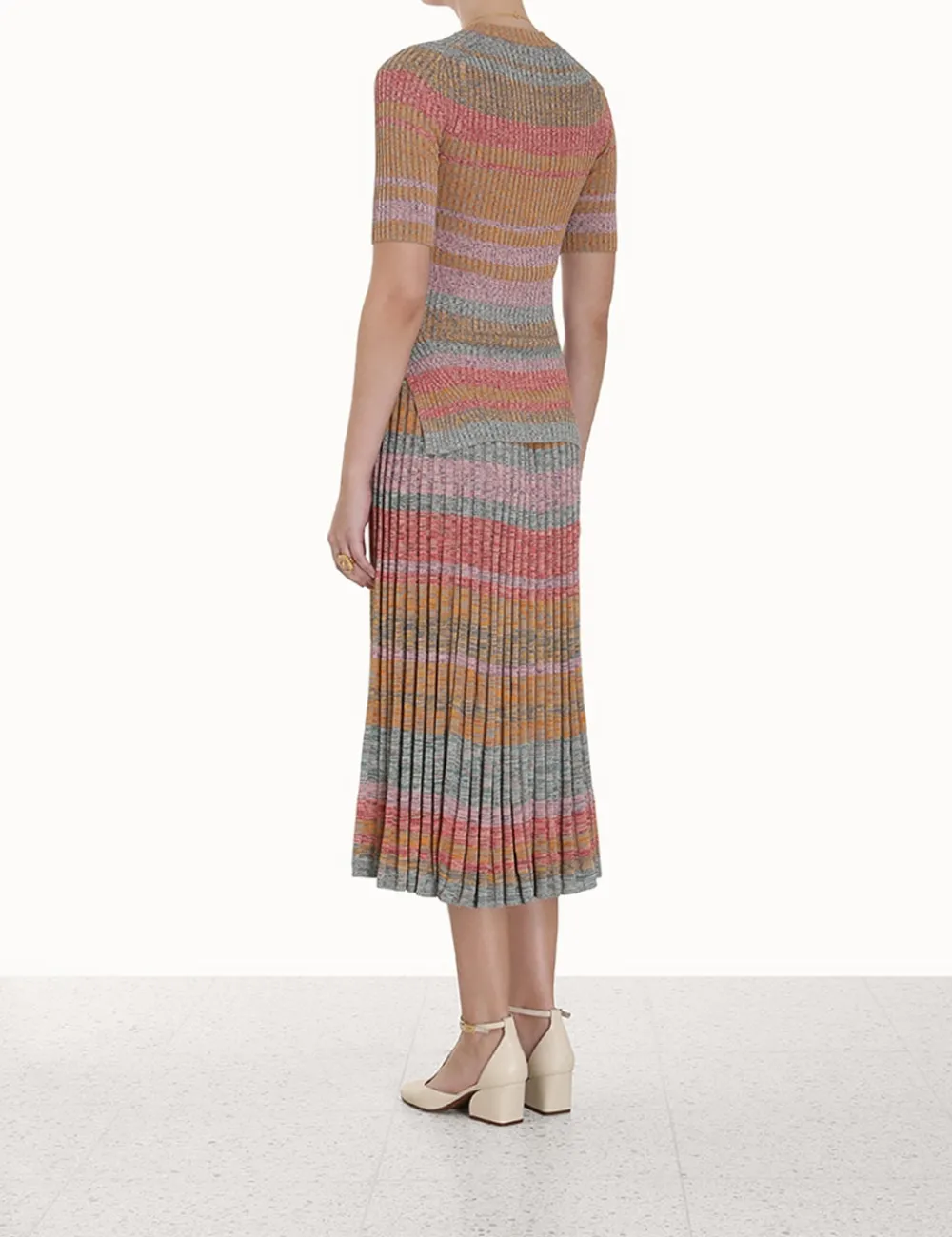 ZIMMERMANN Luminosity Mouline Tee-Women Knitwear