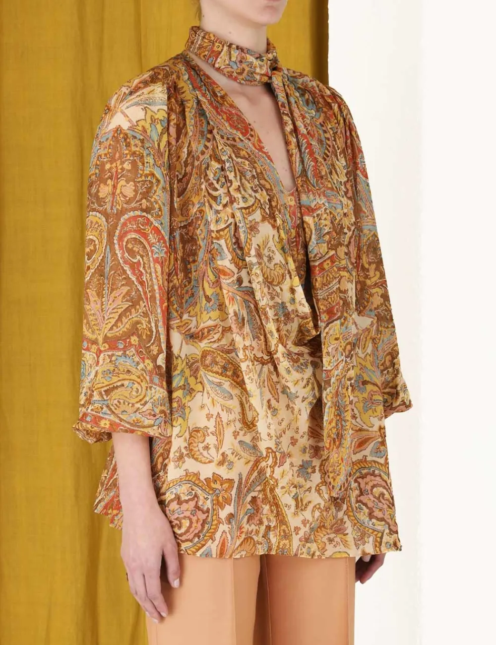 ZIMMERMANN Sensory Billow Blouse-Women Tops