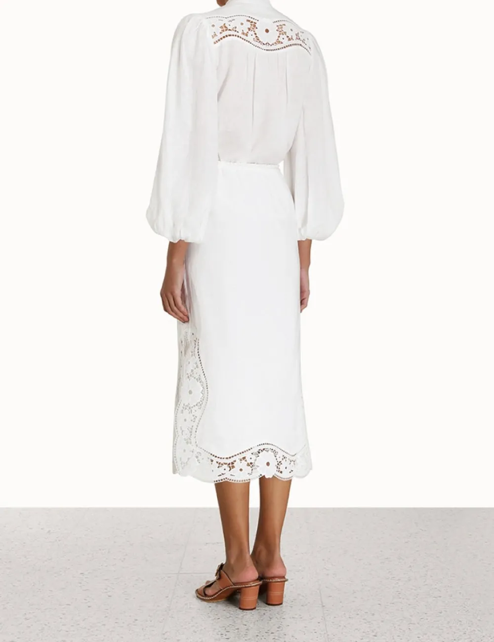 ZIMMERMANN Halcyon Broderie Shirt-Women Clothing