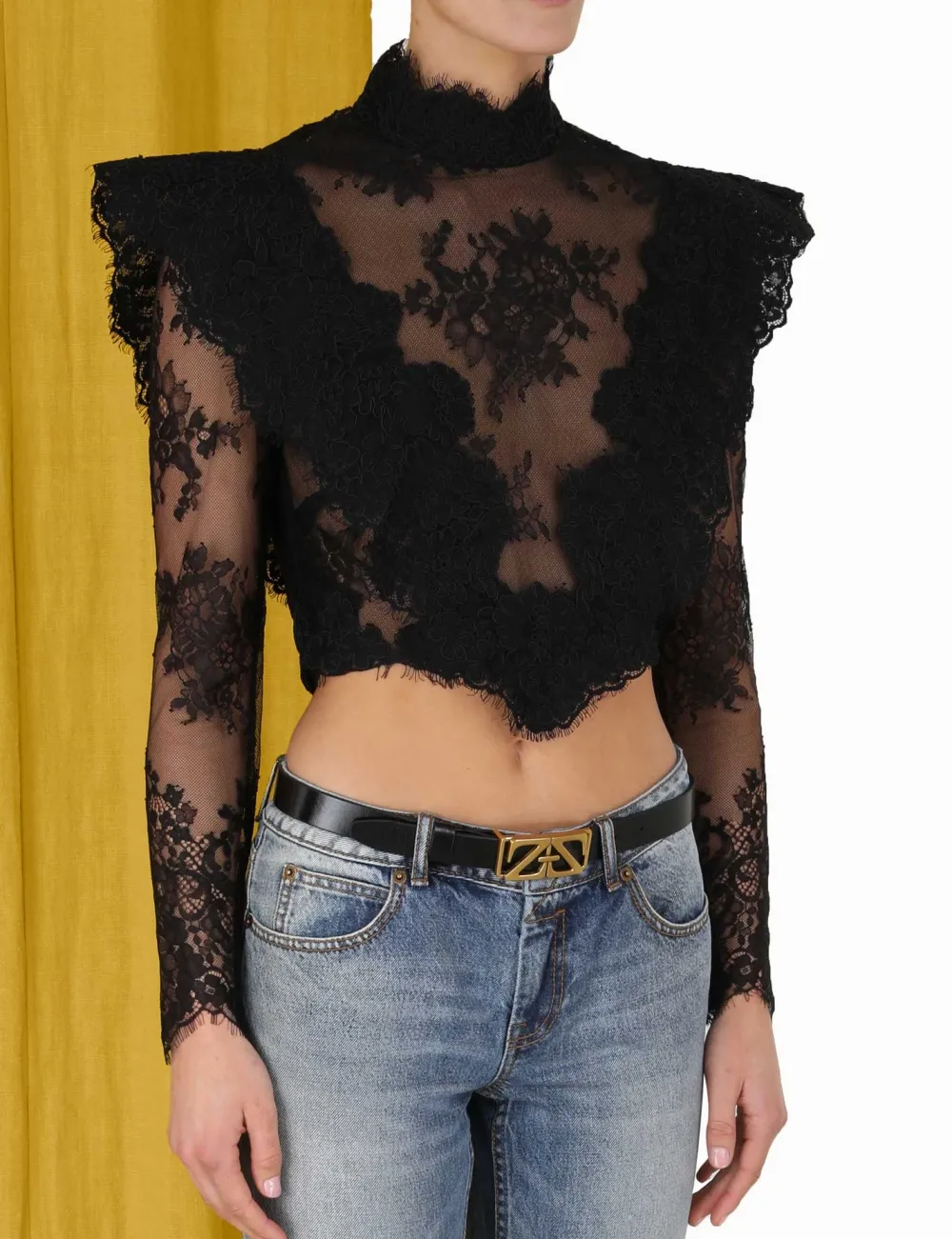 ZIMMERMANN Sensory Lace Bodice Top-Women Tops