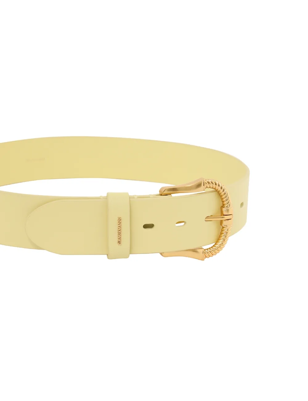 ZIMMERMANN Twisted Buckle Leather Belt 40-Women Accessories