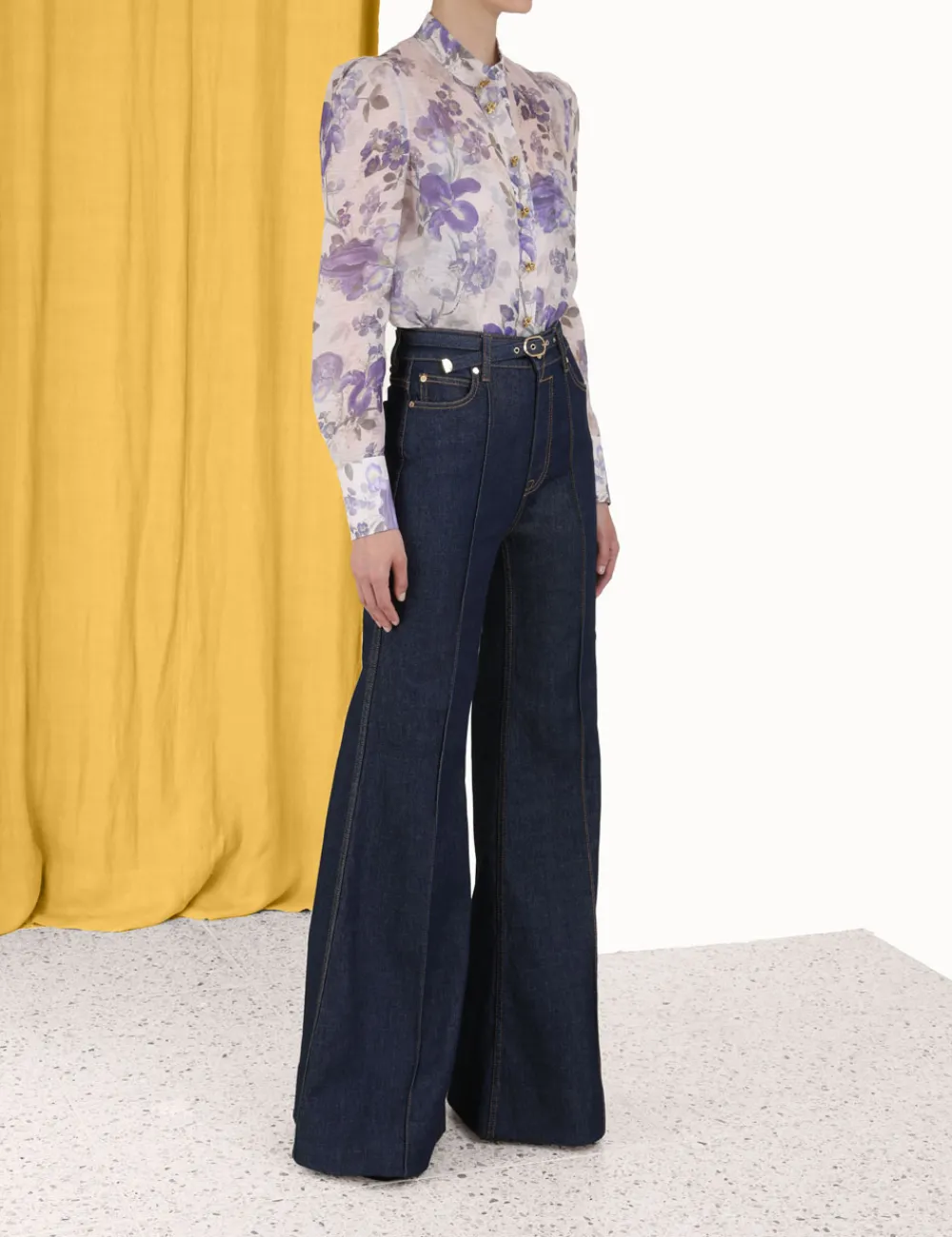 ZIMMERMANN Wide Leg Jean-Women Shorts & Pants