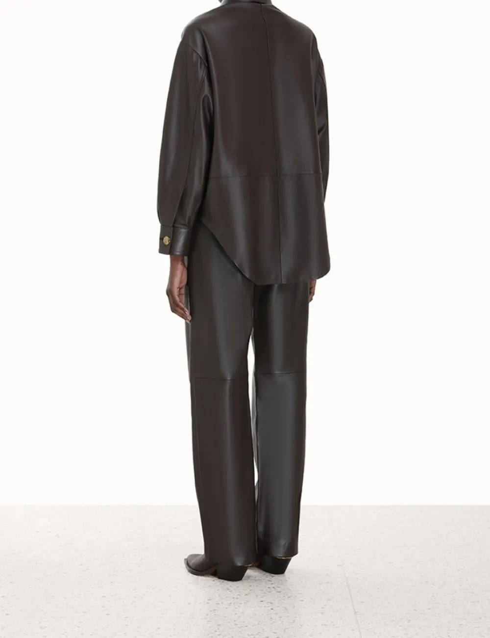 ZIMMERMANN Luminosity Leather Pant-Women Clothing