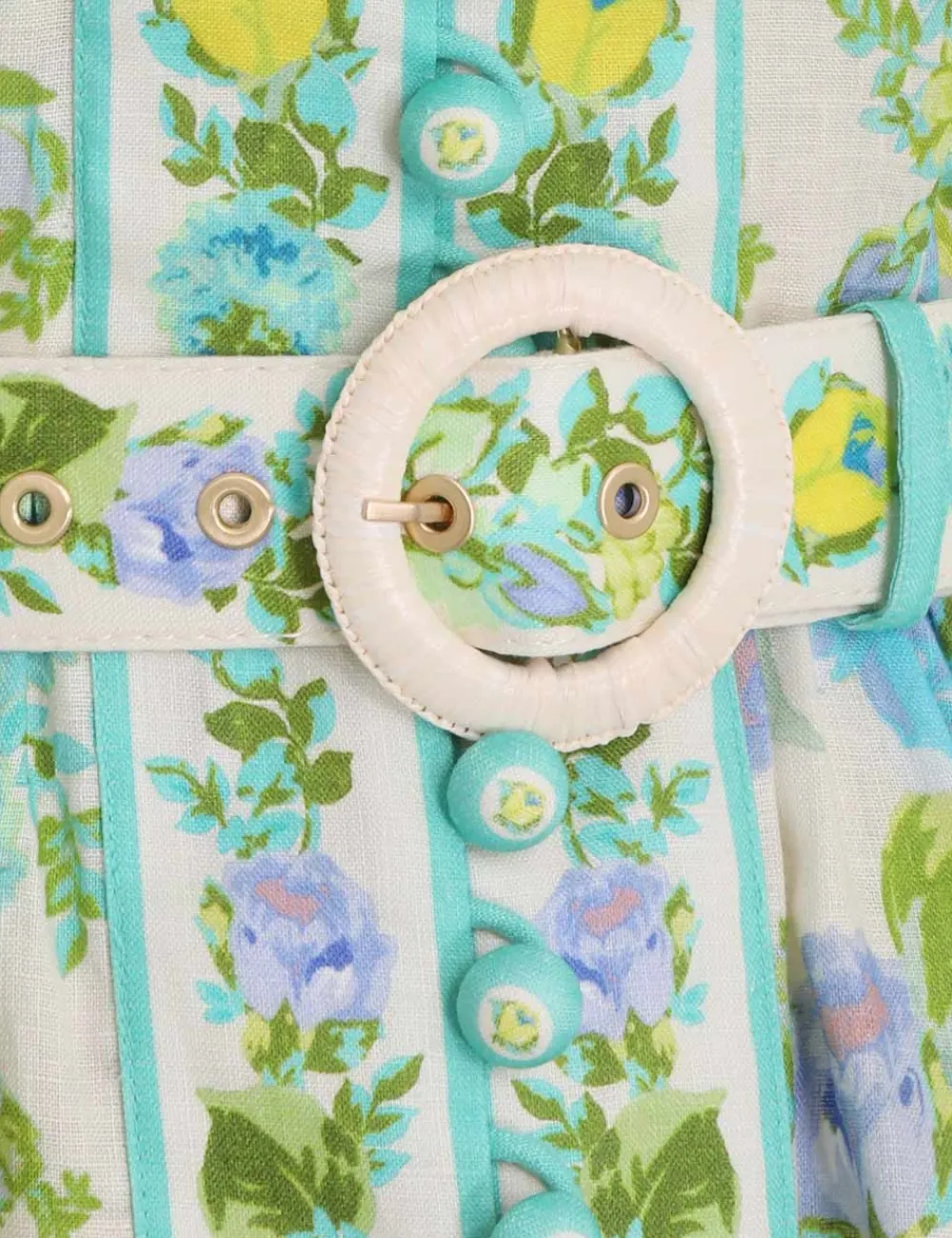 ZIMMERMANN Raie Buttoned Mini Dress-Women Dresses & Coverups