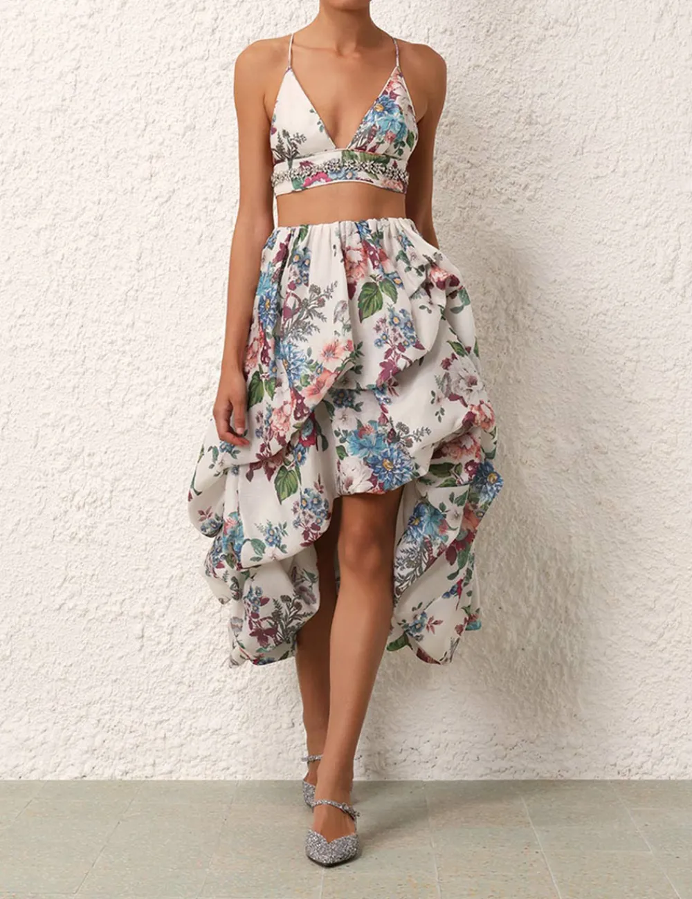 ZIMMERMANN Matchmaker Drape Skirt-Women In Focus