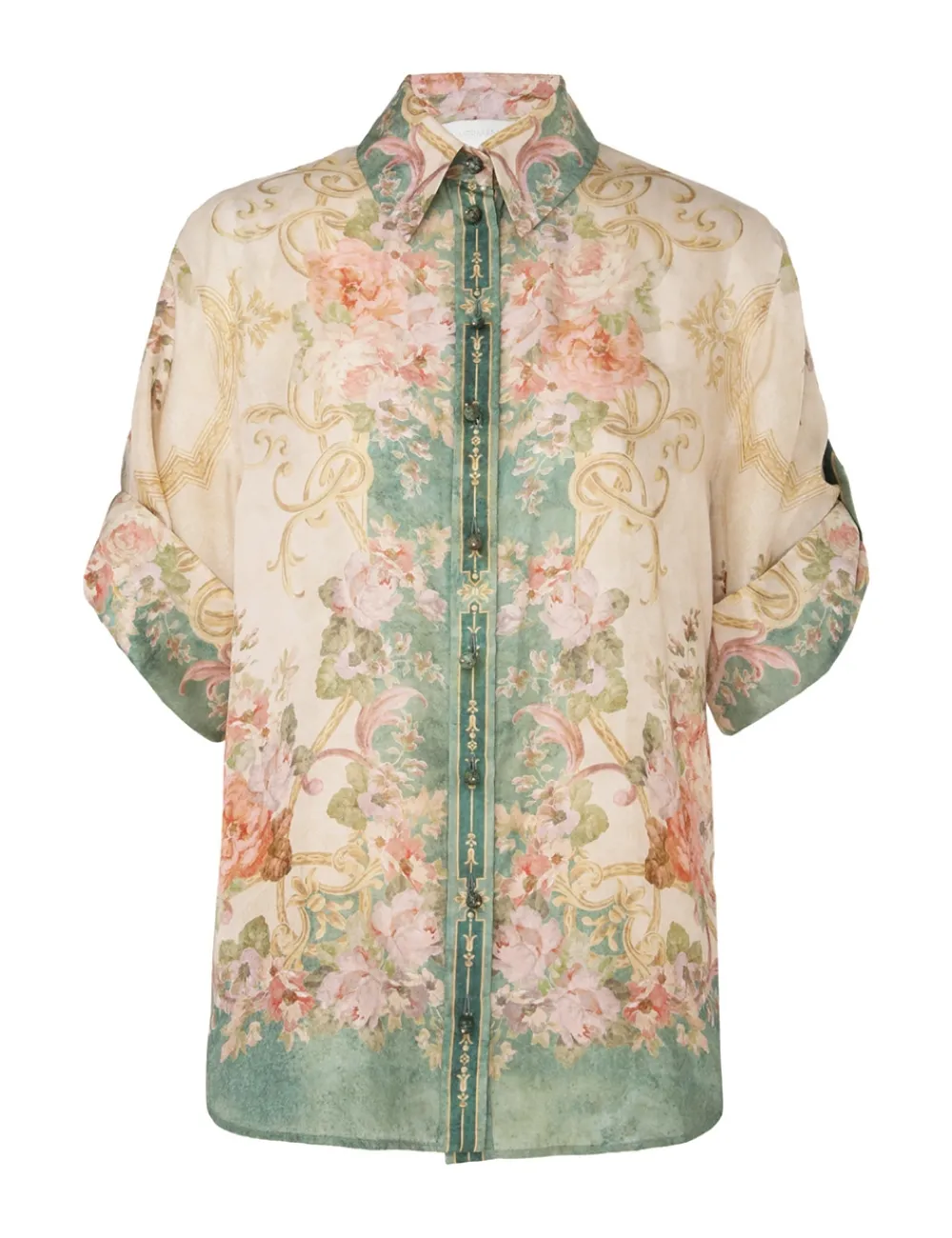 ZIMMERMANN August Short Sleeve Shirt-Women Clothing