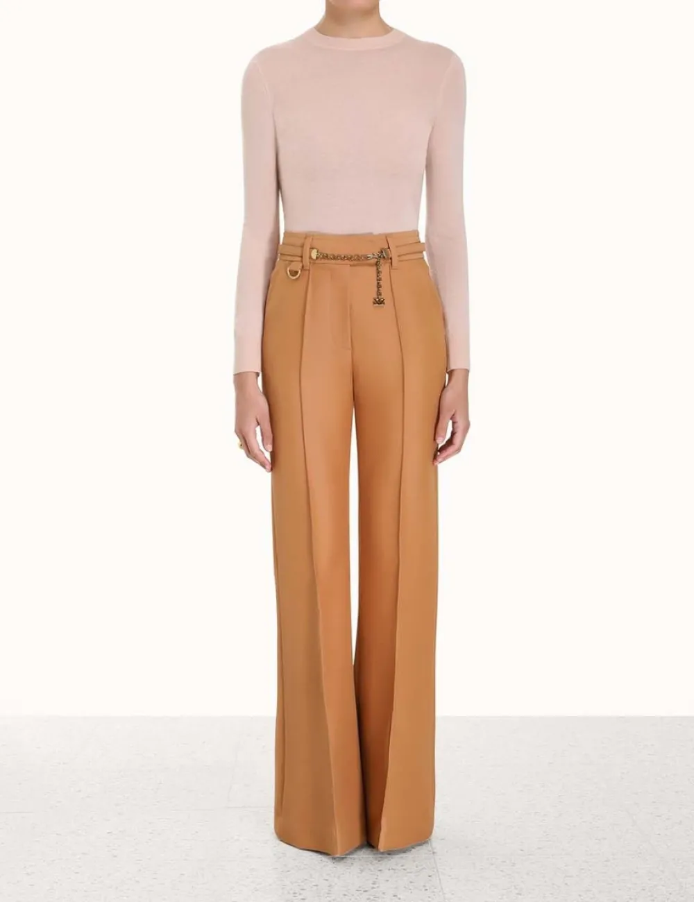 ZIMMERMANN Classic Crew Neck Sweater-Women Clothing