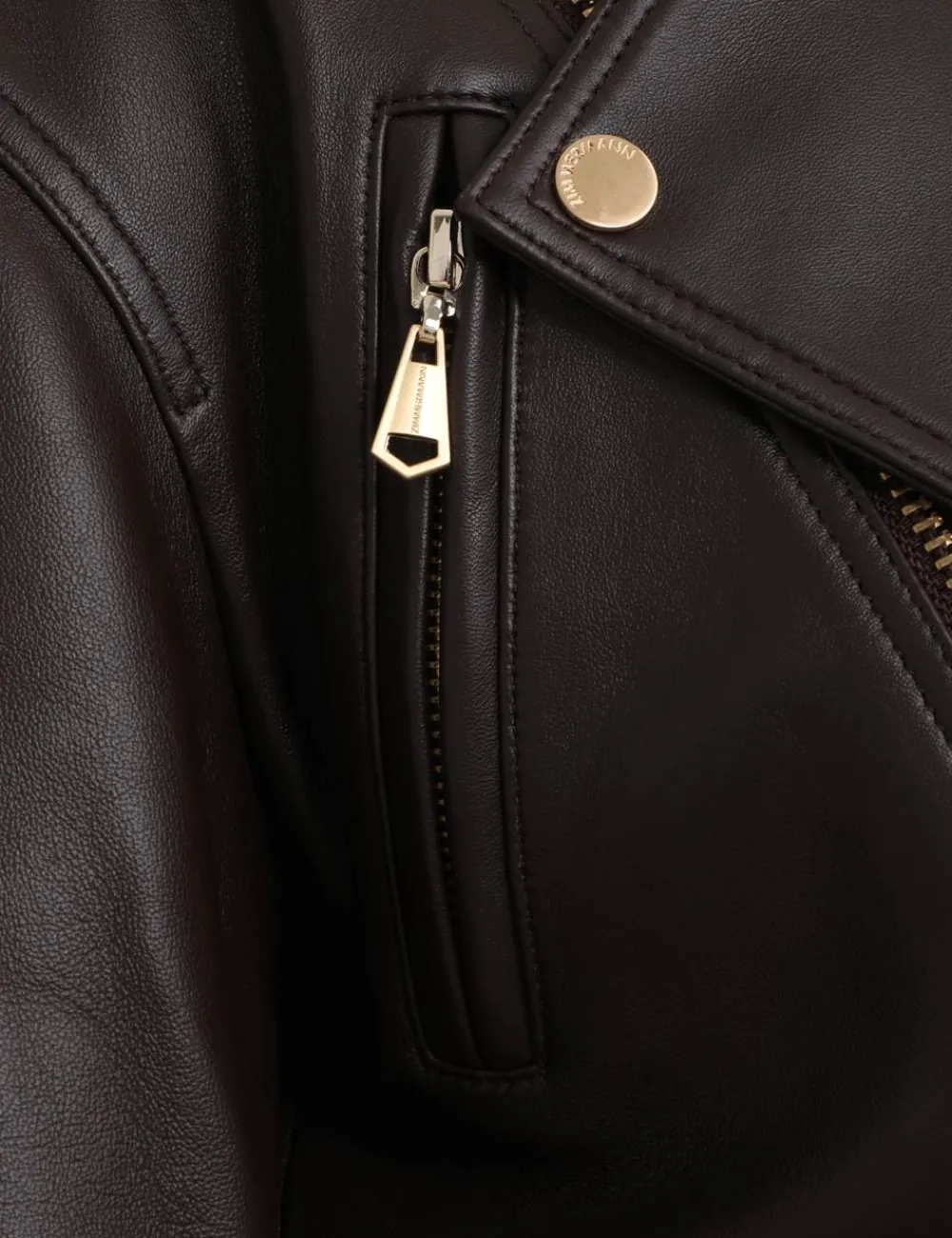 ZIMMERMANN Luminosity Leather Biker-Women Clothing