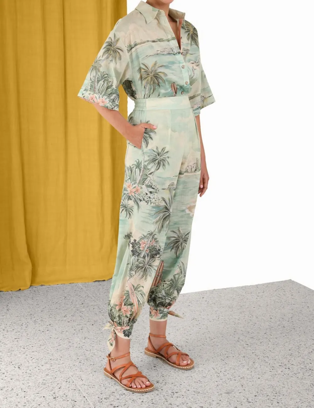 ZIMMERMANN Vacay Surf Shirt-Women Tops