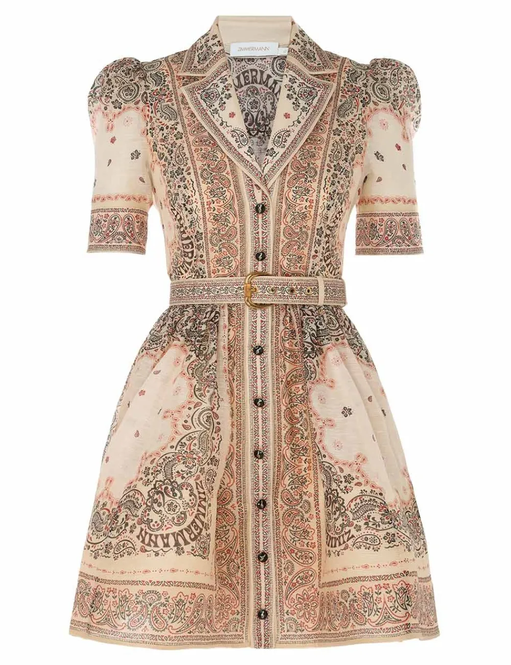 ZIMMERMANN Matchmaker Mini Shirt Dress-Women Dresses