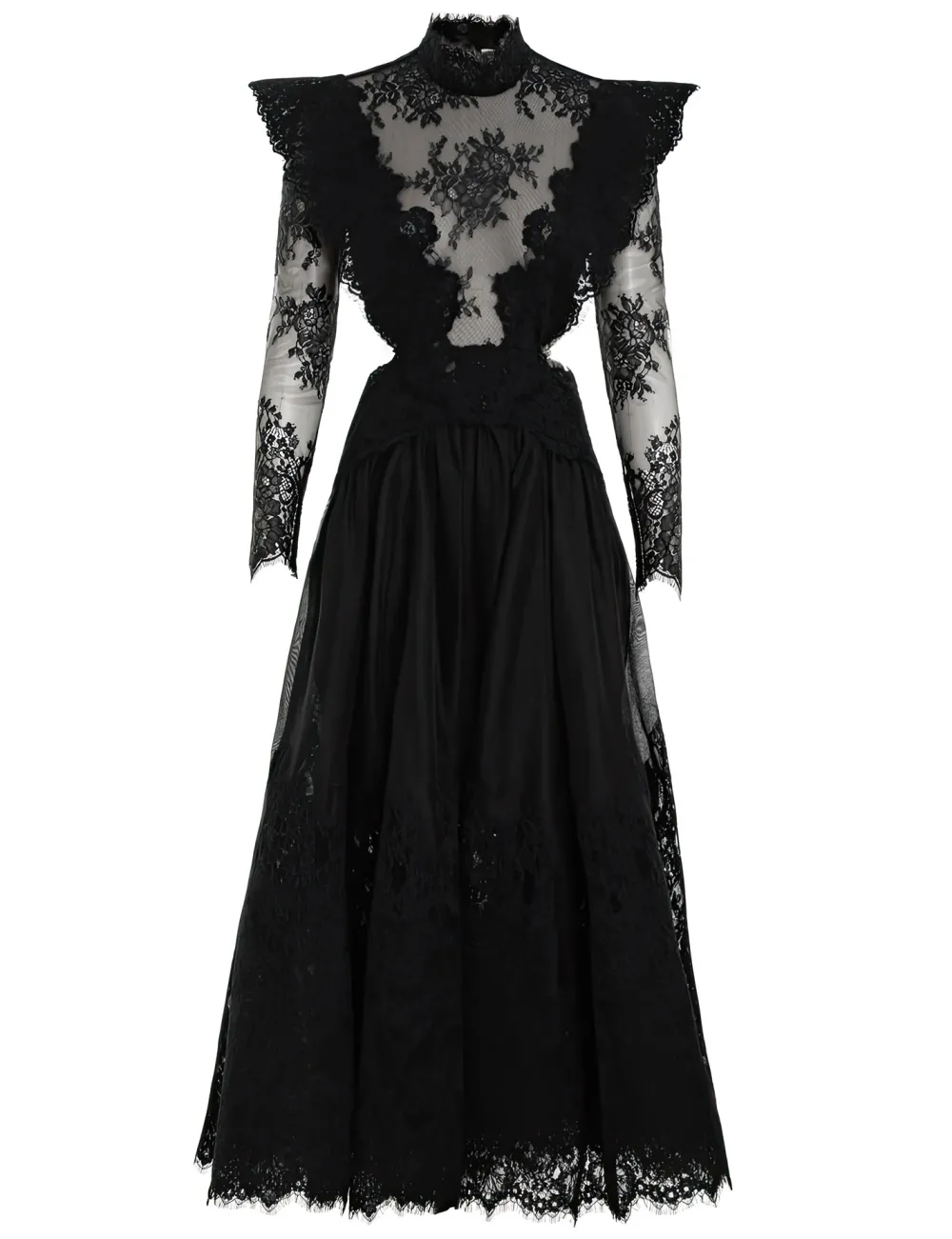 ZIMMERMANN Sensory Lace Yoke Gown-Women Dresses