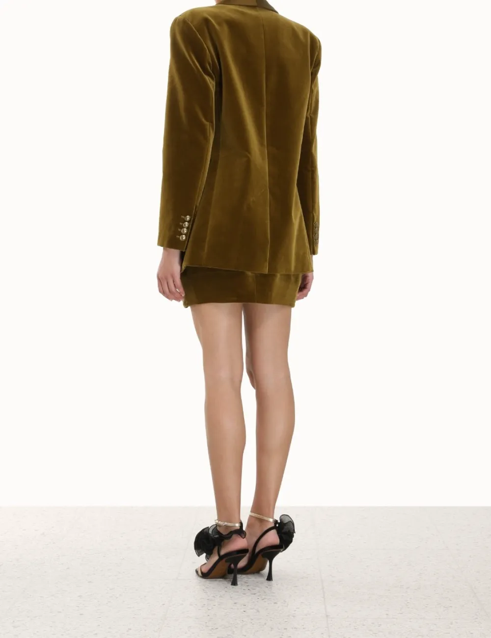 ZIMMERMANN Lyrical Velvet Mini Skirt-Women Skirts