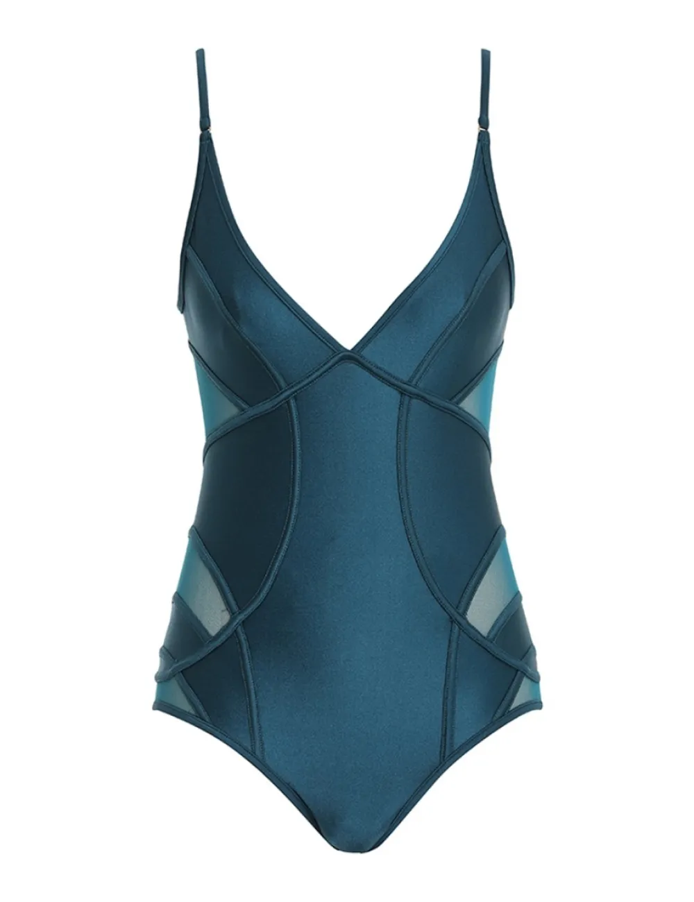 ZIMMERMANN Devi Panelled Mesh 1Pc-Women One Pieces