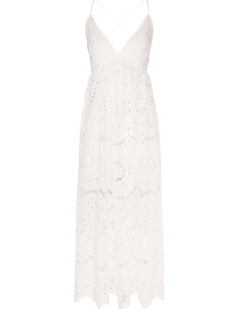 ZIMMERMANN Lexi Embroidered Slip Dress-Women Clothing
