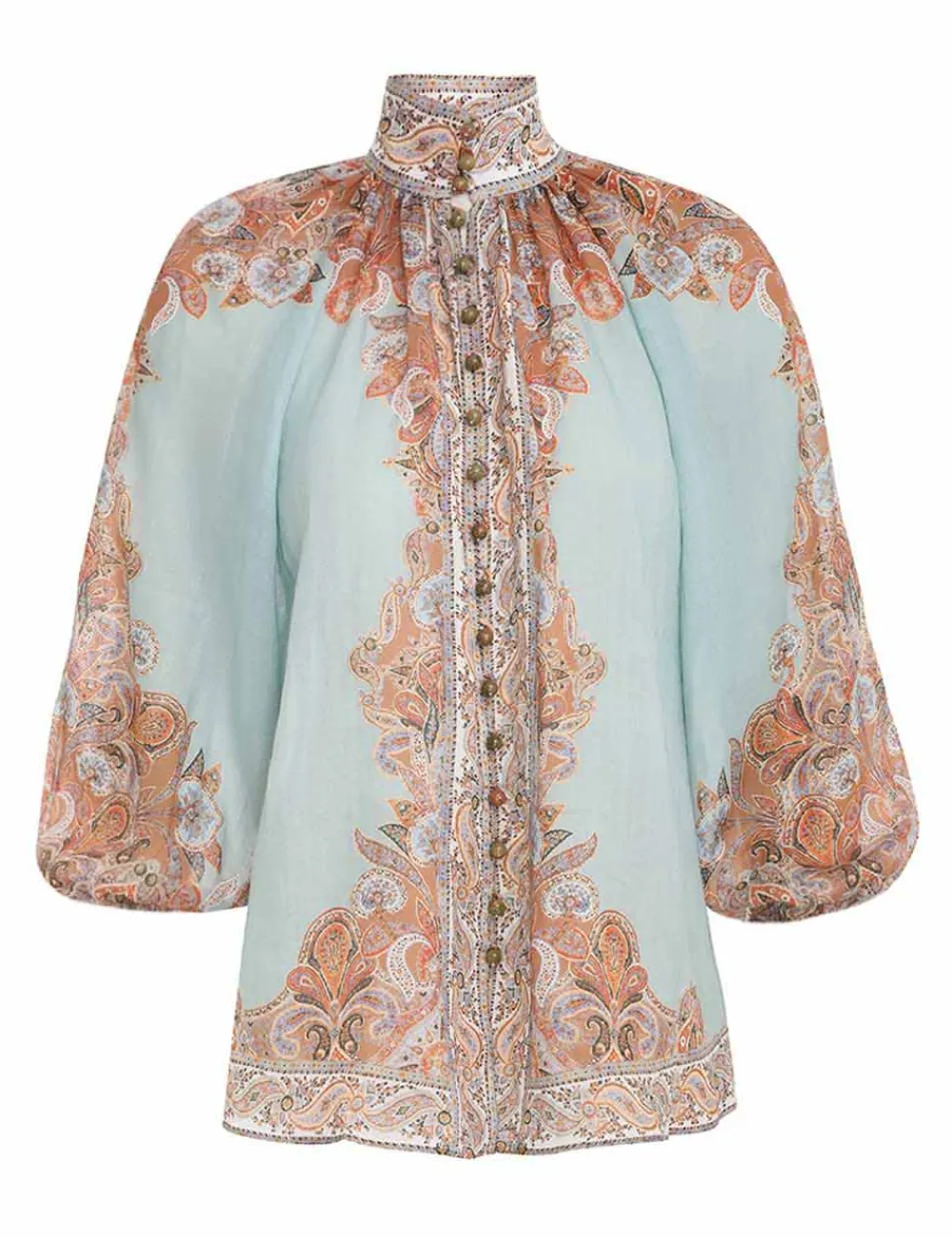 ZIMMERMANN Devi Billow Blouse-Women Tops