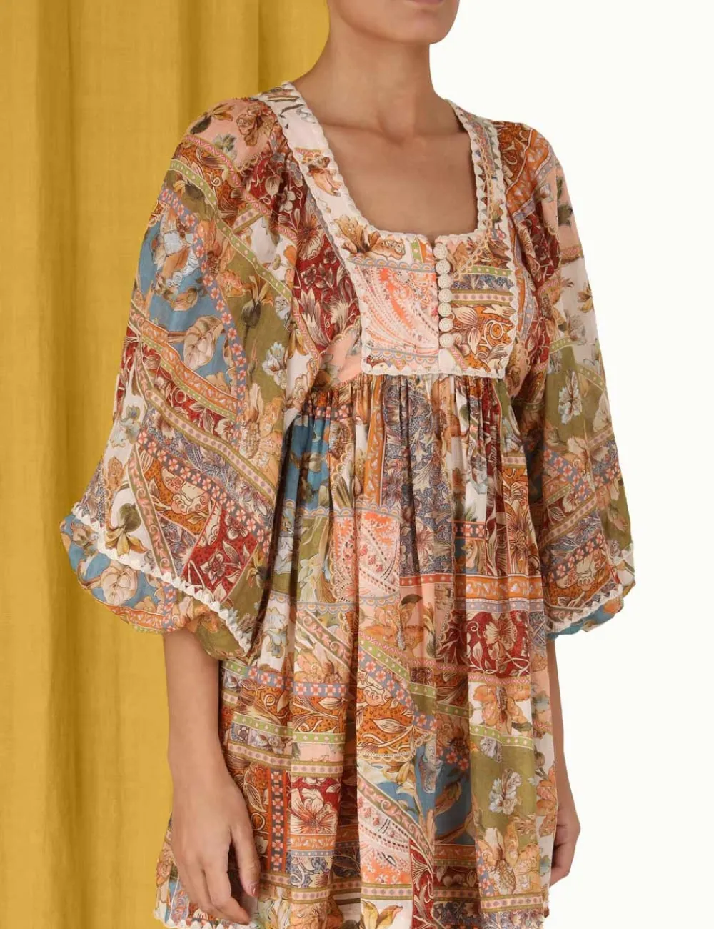 ZIMMERMANN Chintz Billow Mini Dress-Women Clothing