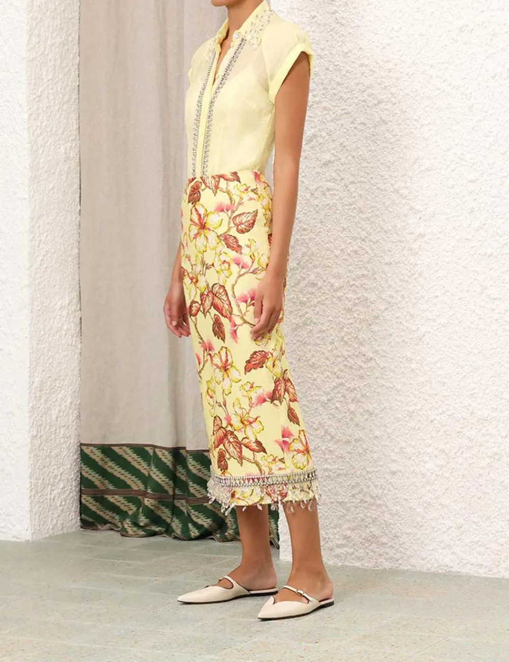 ZIMMERMANN Matchmaker Diamante Skirt-Women In Focus