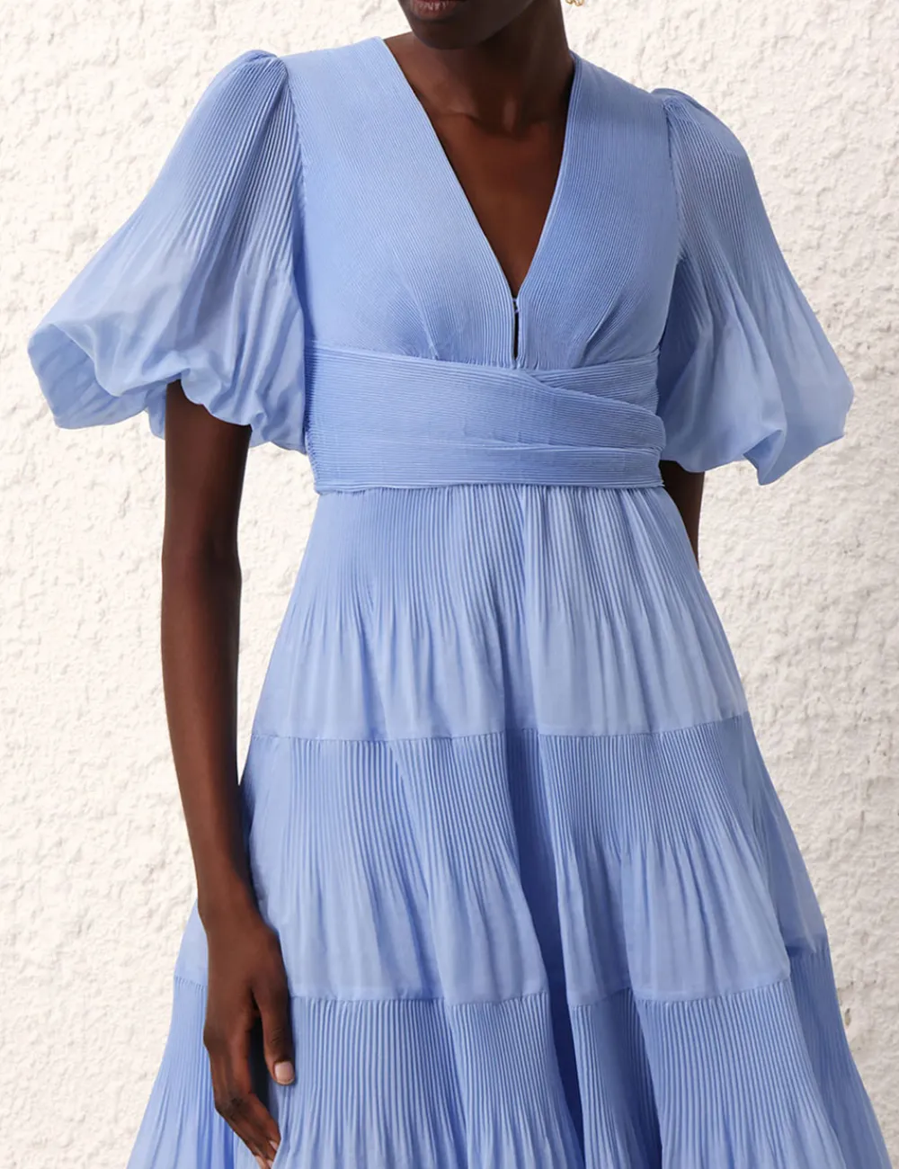 ZIMMERMANN Pleated Midi Dress-Women Dresses