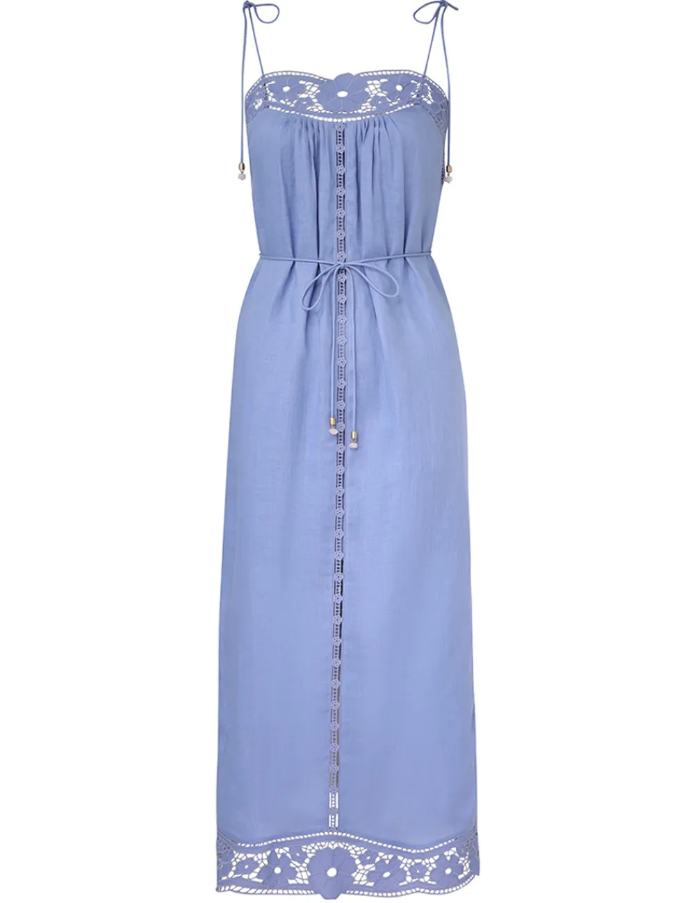 ZIMMERMANN August Broderie Slip Dress-Women Clothing