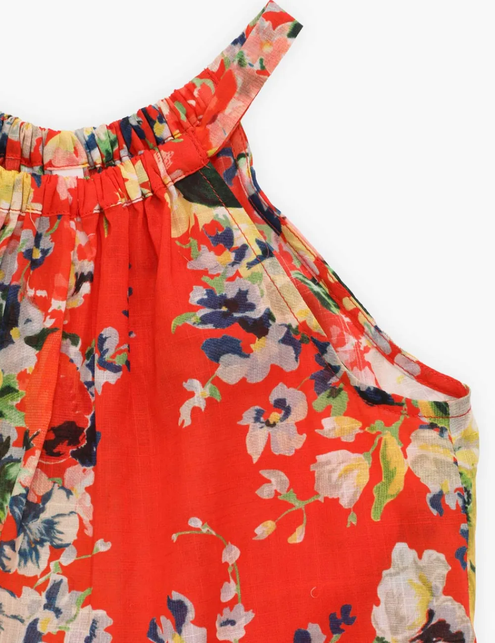 ZIMMERMANN Alight Tiered Halter Dress-Women Clothing