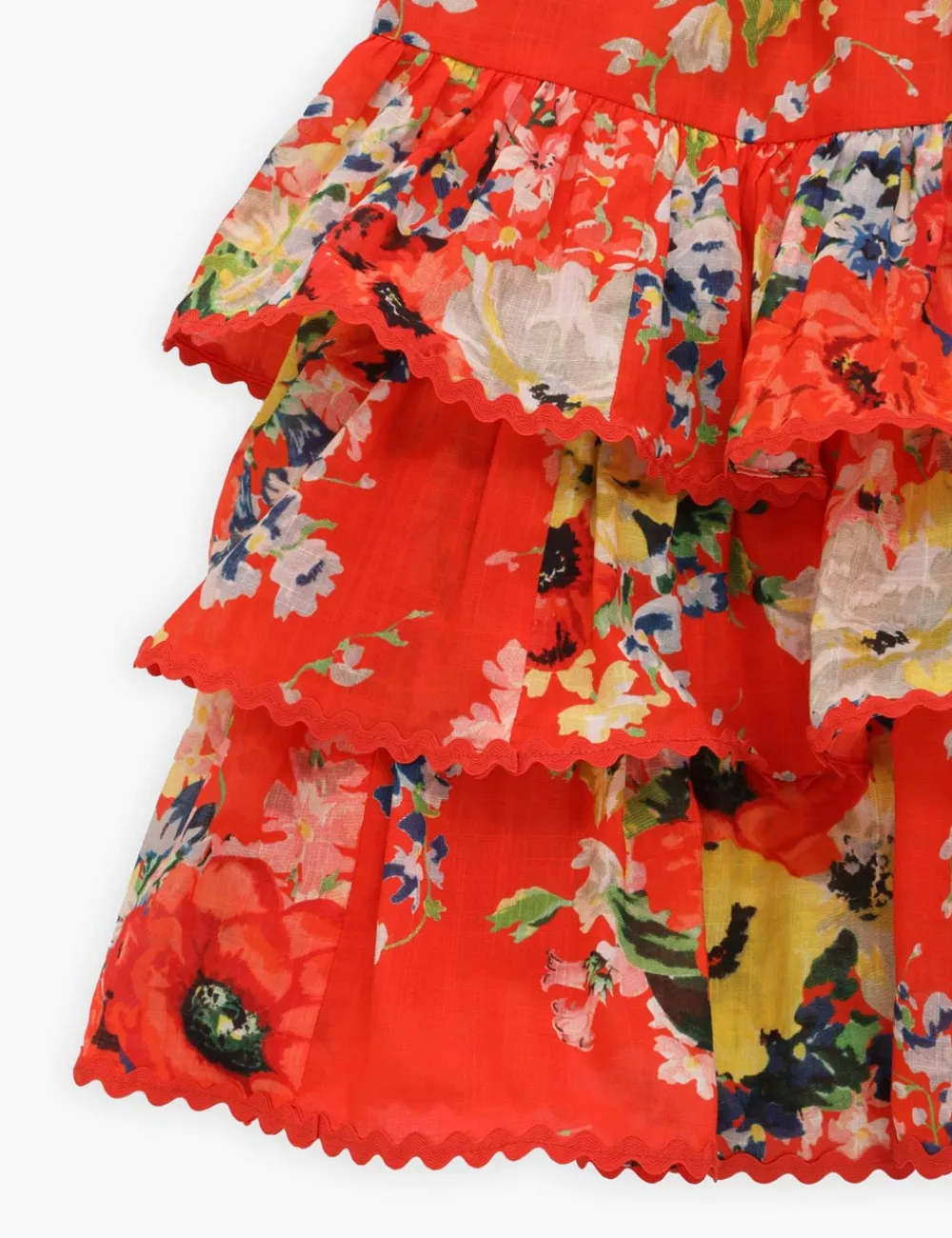 ZIMMERMANN Alight Tiered Halter Dress-Women Clothing