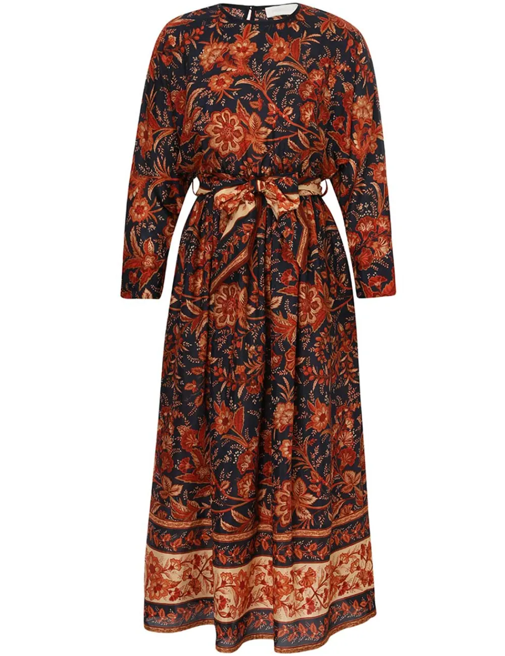 ZIMMERMANN Junie Long Sleeve Midi Dress-Women Dresses & Coverups