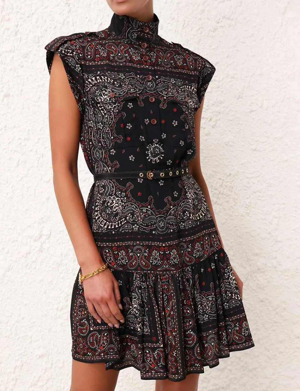 ZIMMERMANN Utility Mini Dress-Women Dresses