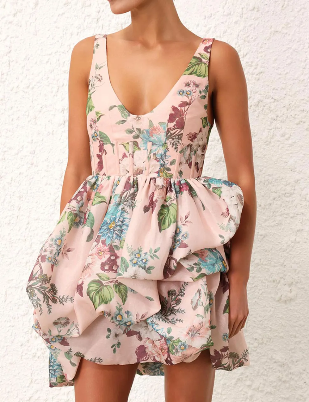 ZIMMERMANN Matchmaker Drape Mini Dress-Women Dresses