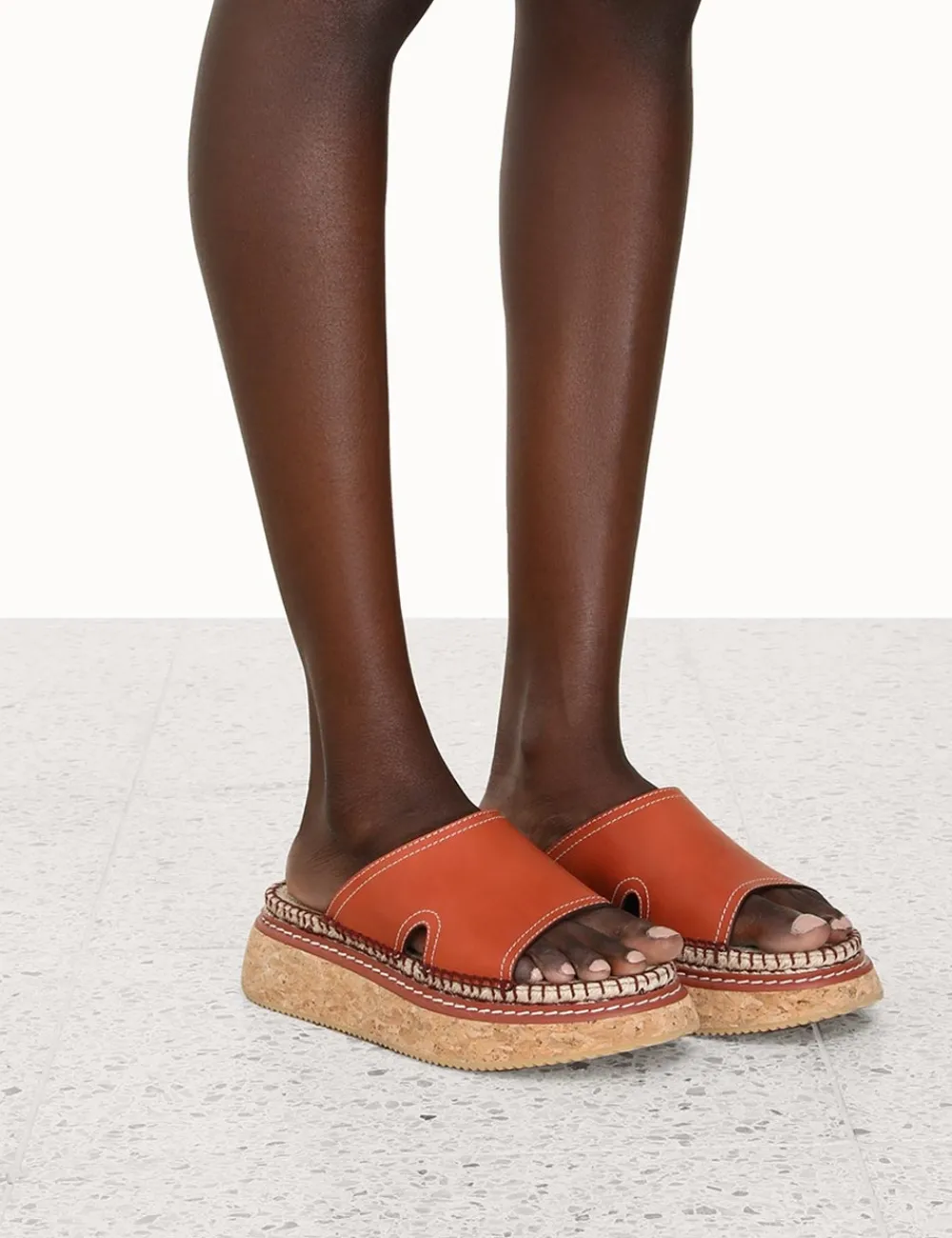 ZIMMERMANN Flatform Espadrille Slide-Women Sandals