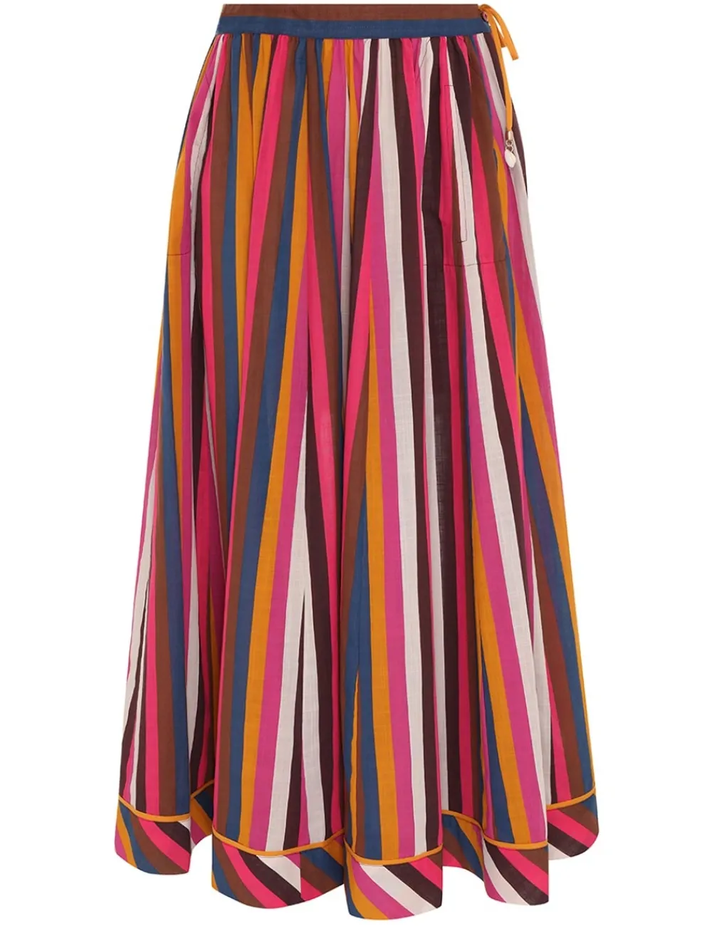 ZIMMERMANN Ginger Draw Flare Skirt-Women Skirts