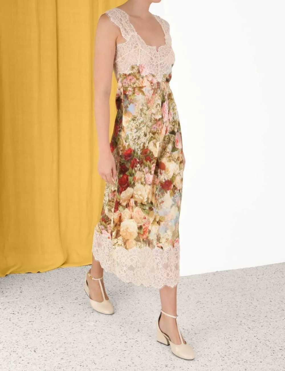 ZIMMERMANN Luminosity Lace Slip Dress-Women Dresses