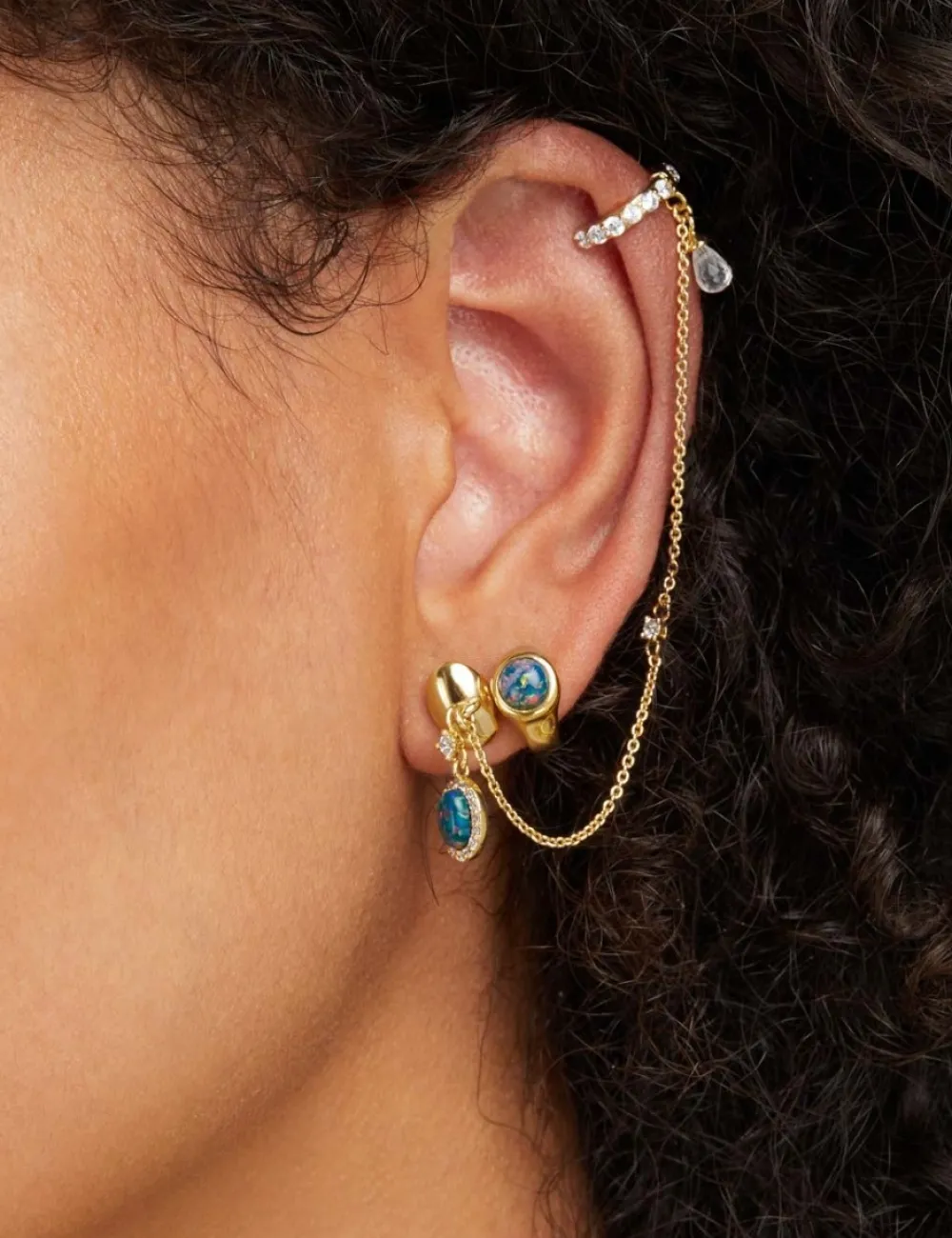 ZIMMERMANN Austral Mini Signet Hoop-Women Earrings