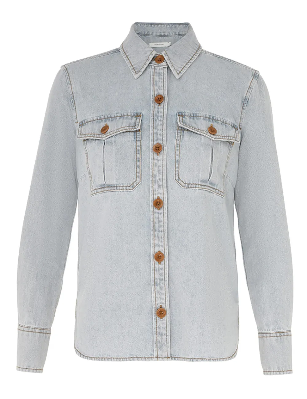 ZIMMERMANN August Denim Body Shirt-Women Denim