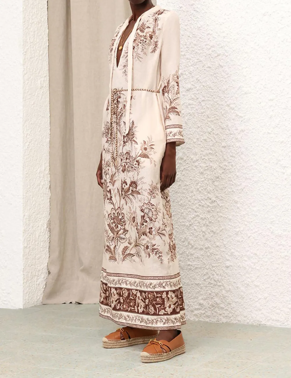 ZIMMERMANN Junie Long Sleeve Maxi Dress-Women Dresses & Coverups