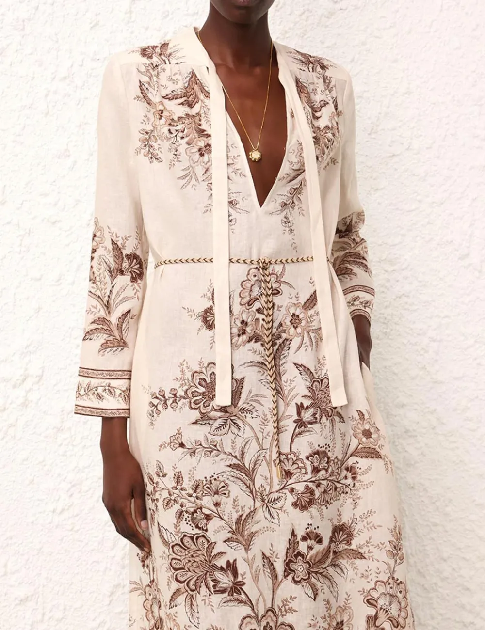 ZIMMERMANN Junie Long Sleeve Maxi Dress-Women Dresses & Coverups