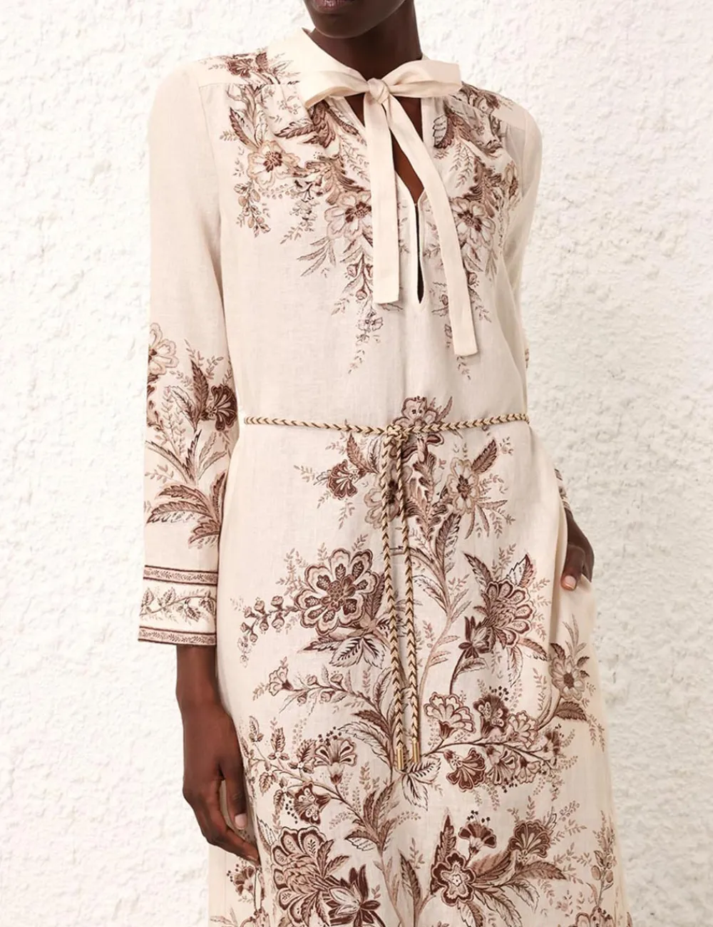 ZIMMERMANN Junie Long Sleeve Maxi Dress-Women Dresses & Coverups