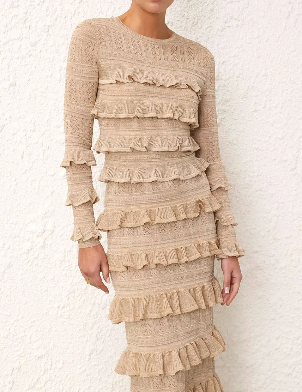 ZIMMERMANN Matchmaker Ruffle Top-Women Clothing