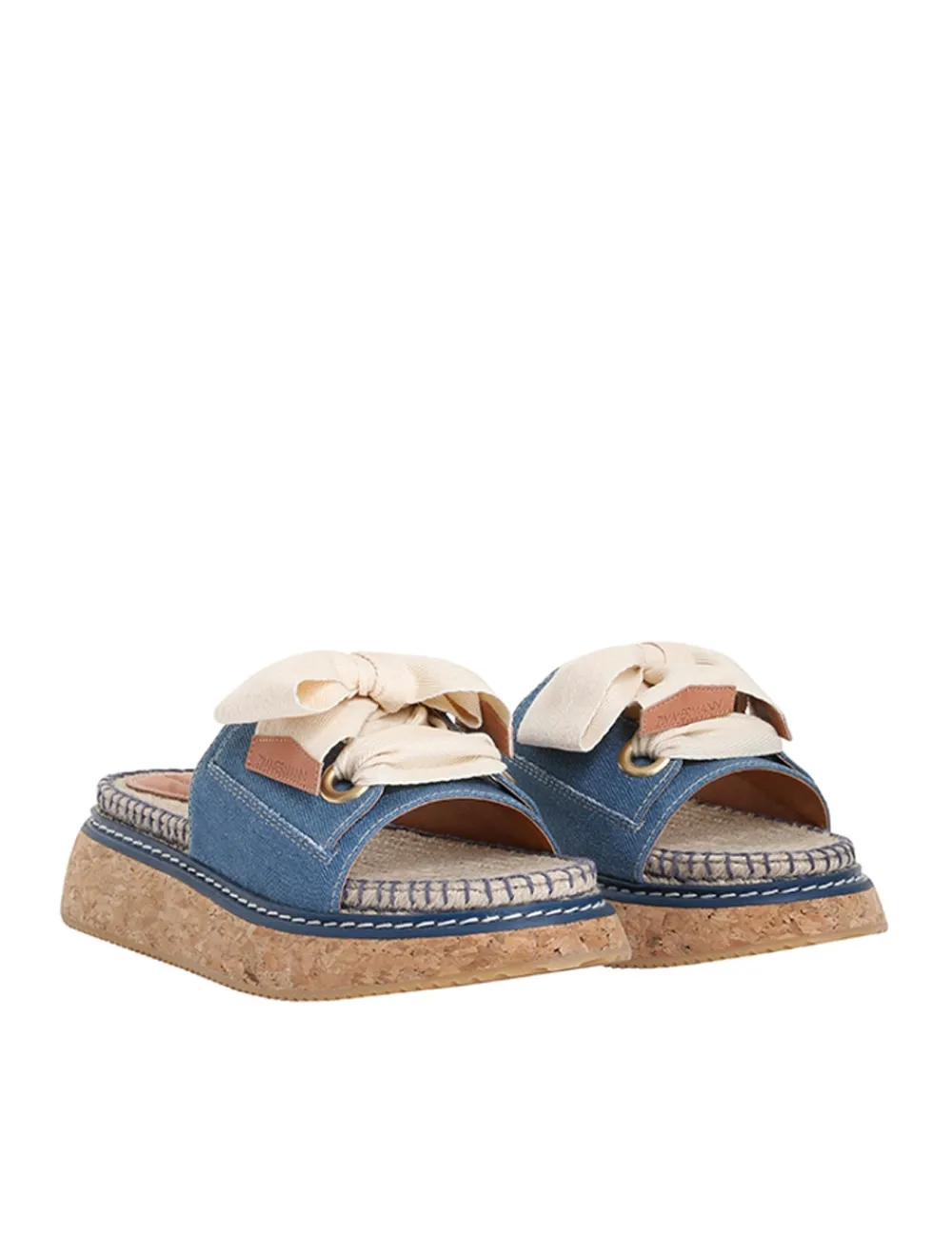 ZIMMERMANN Bow Flatform Espadrille-Women Sandals