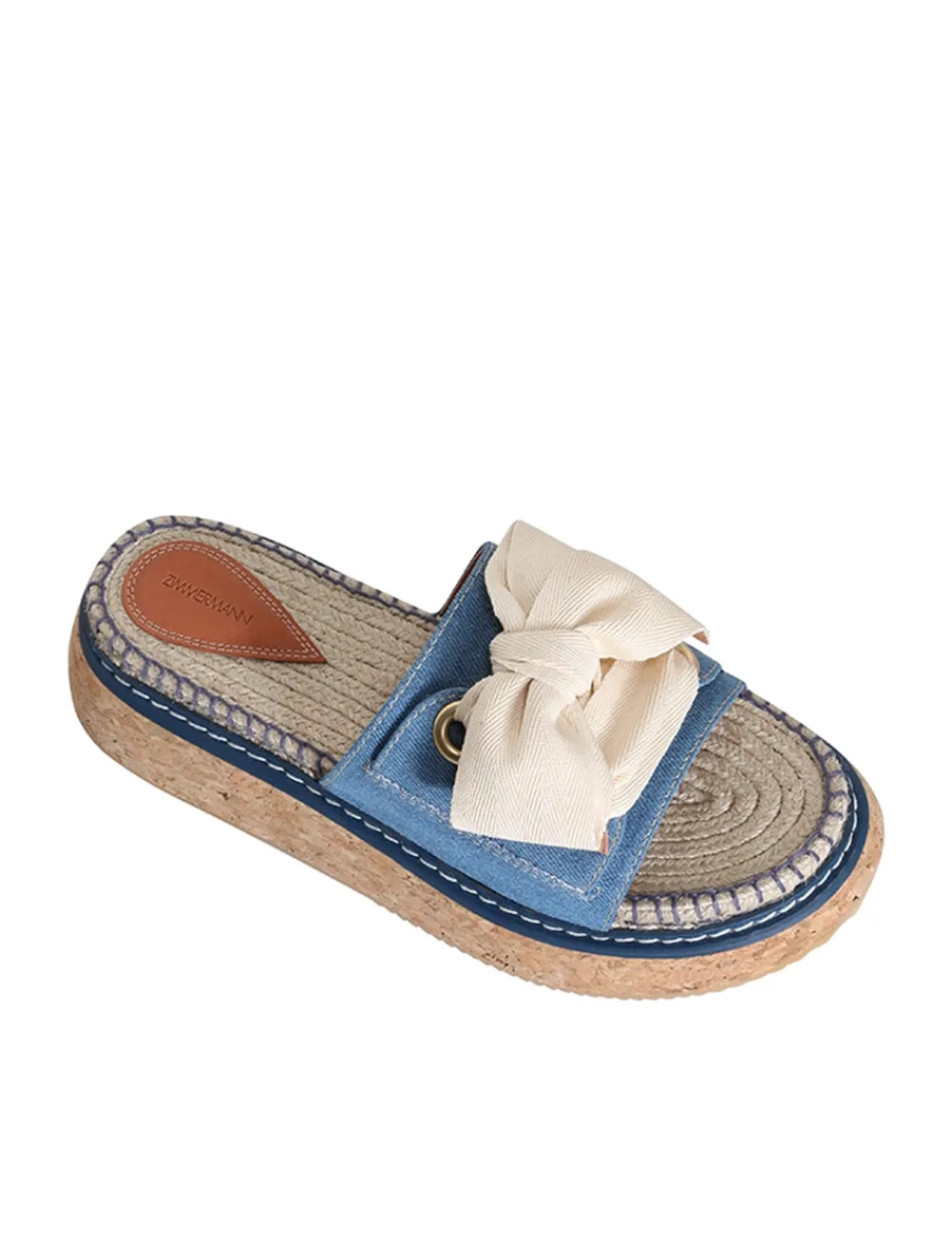 ZIMMERMANN Bow Flatform Espadrille-Women Sandals