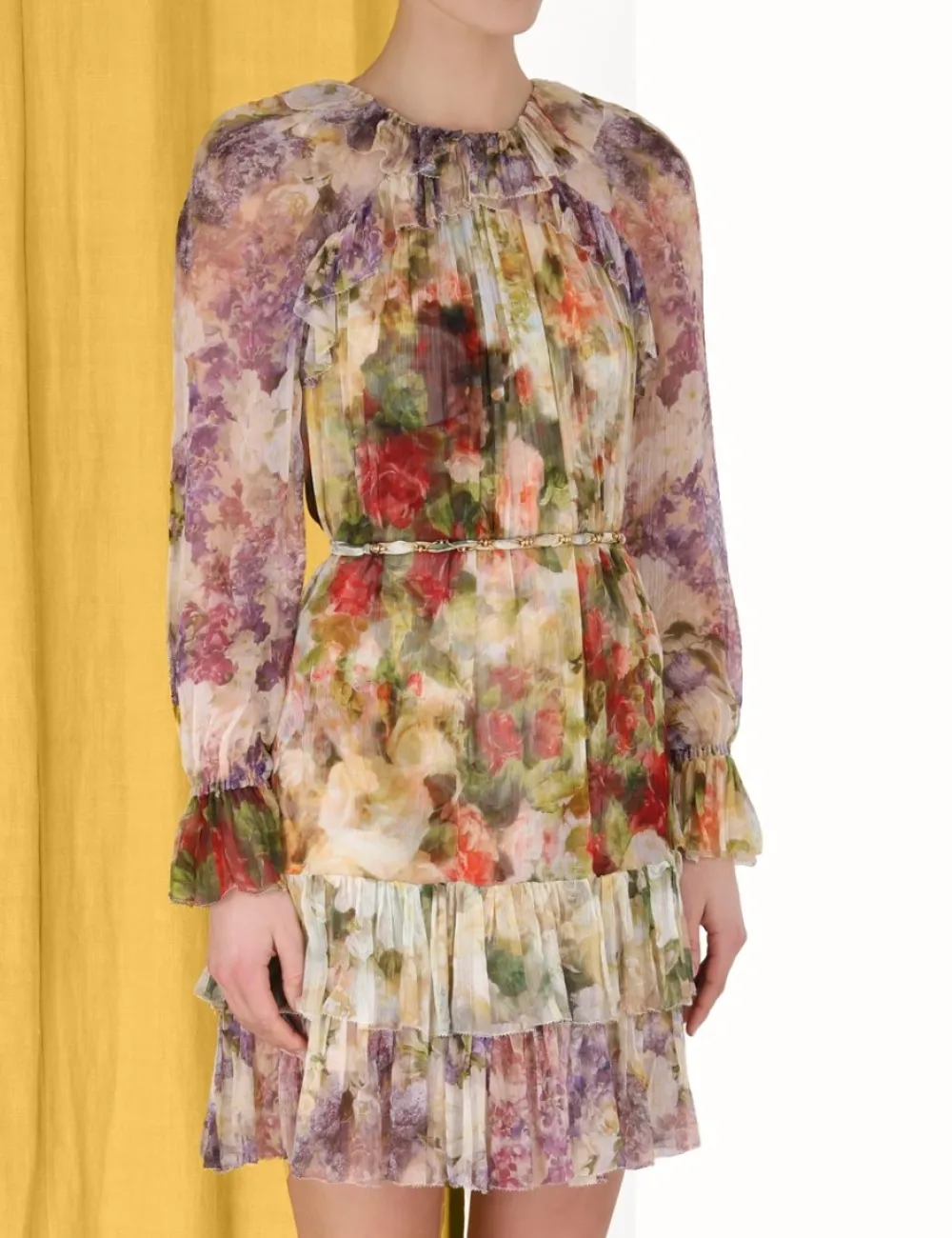 ZIMMERMANN Luminosity Frill Swing Mini-Women Clothing