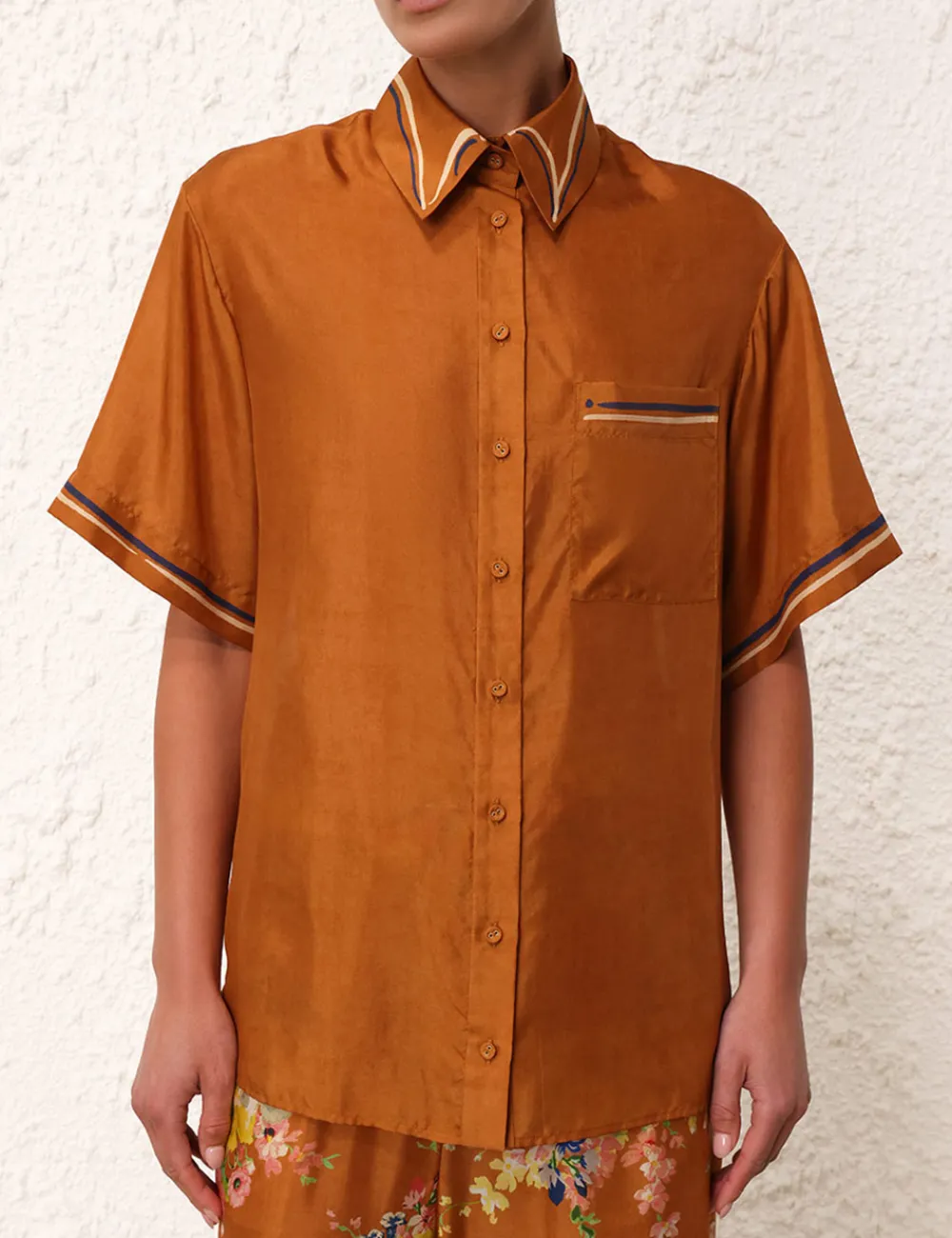 ZIMMERMANN Alight Relaxed Shirt-Women Tops