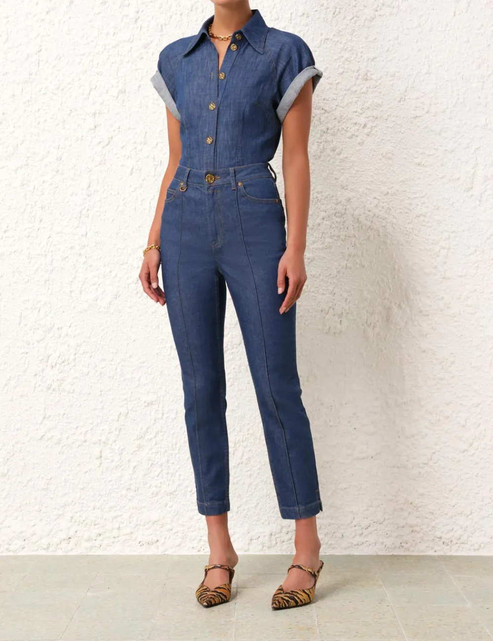 ZIMMERMANN Matchmaker Capri Jean-Women Denim