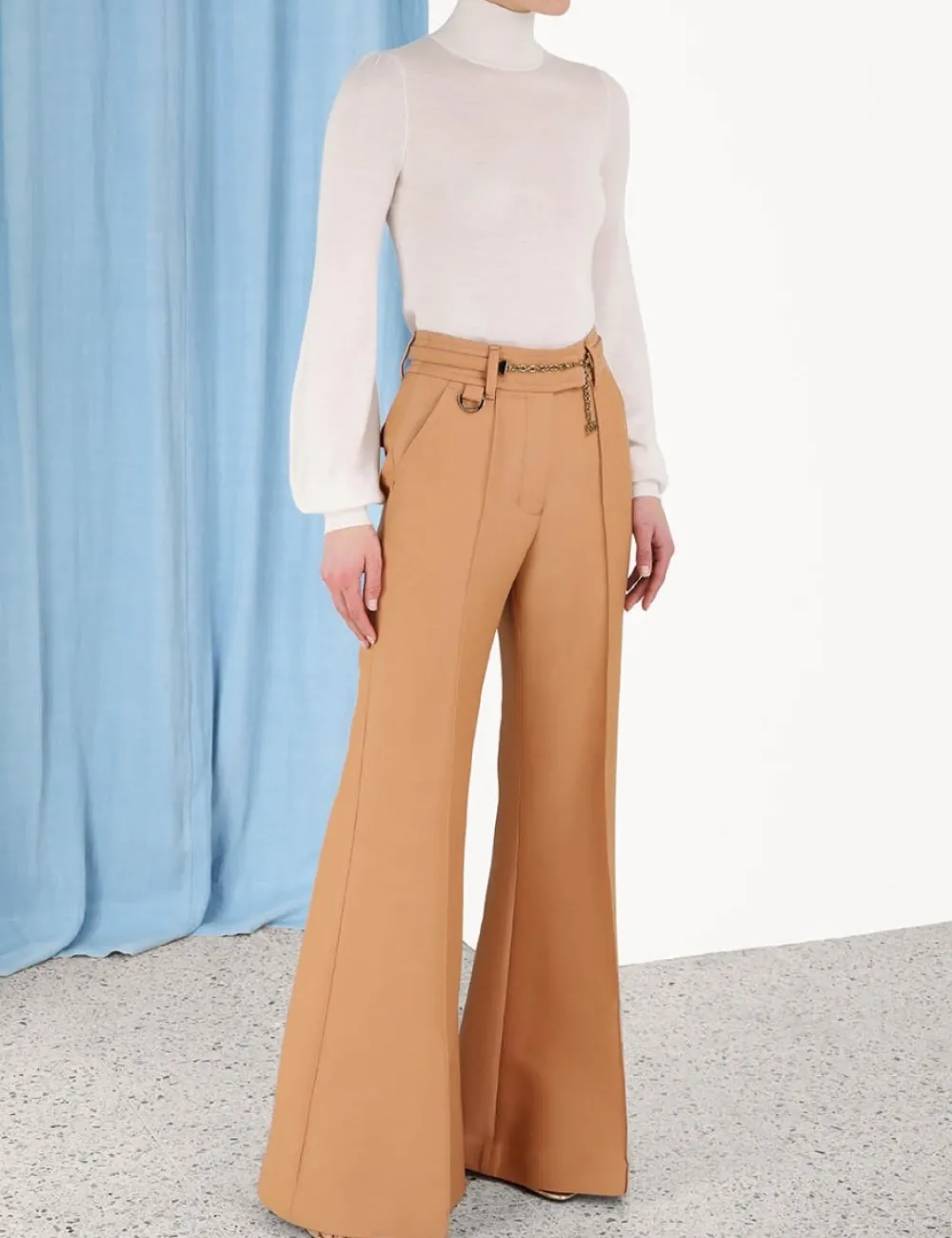 ZIMMERMANN Luminosity Wide Leg Pant-Women Shorts & Pants