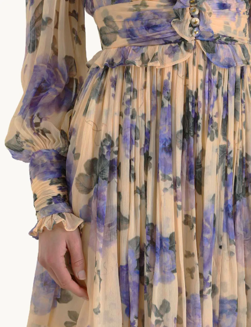 ZIMMERMANN Lyrical Ruffle Mini Dress-Women Luminosity