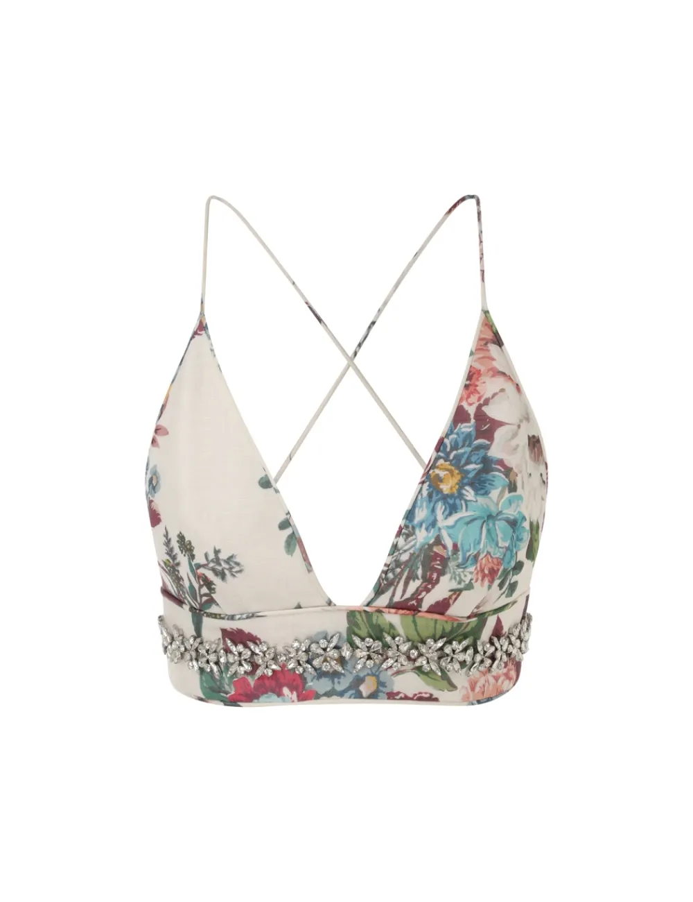 ZIMMERMANN Matchmaker Embellished Bra-Women Tops