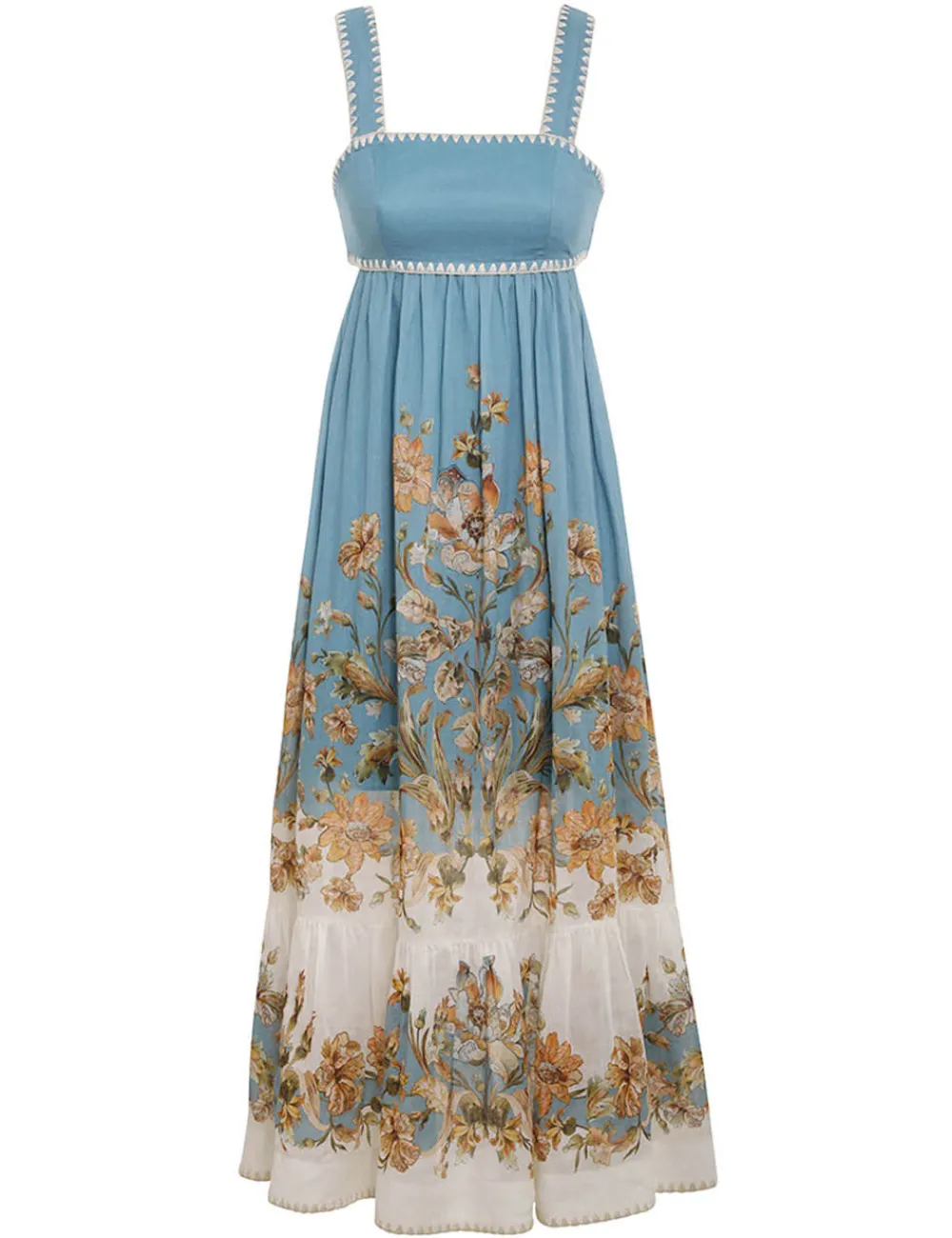 ZIMMERMANN Chintz Tiered Midi Dress-Women Dresses & Coverups