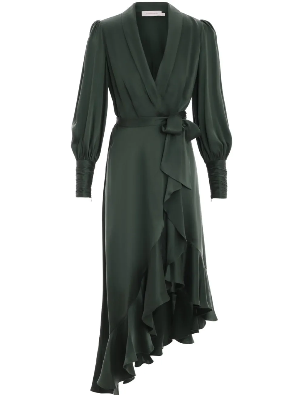 ZIMMERMANN Silk Wrap Midi Dress-Women Dresses
