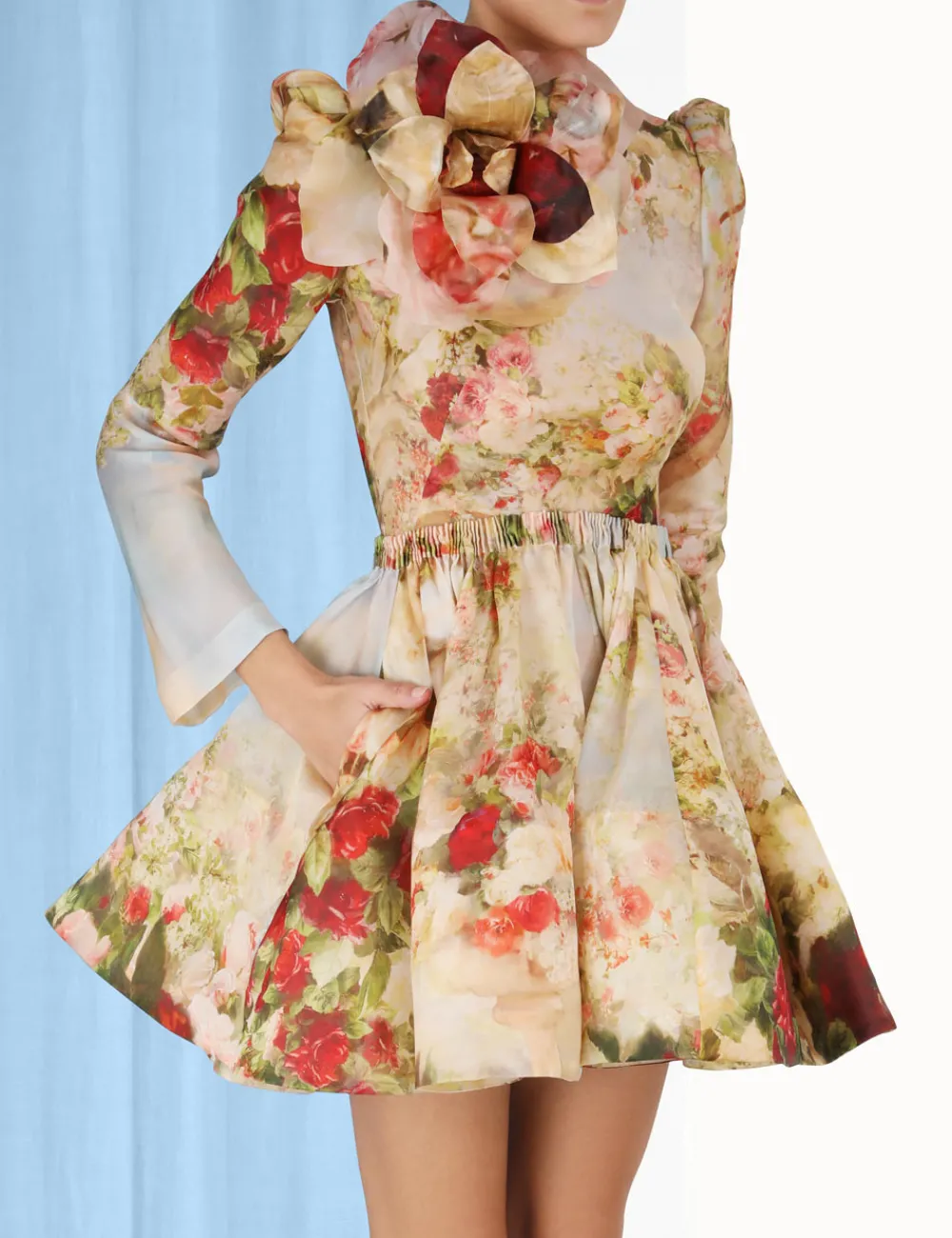 ZIMMERMANN Luminosity Ruched Mini Dress-Women Dresses