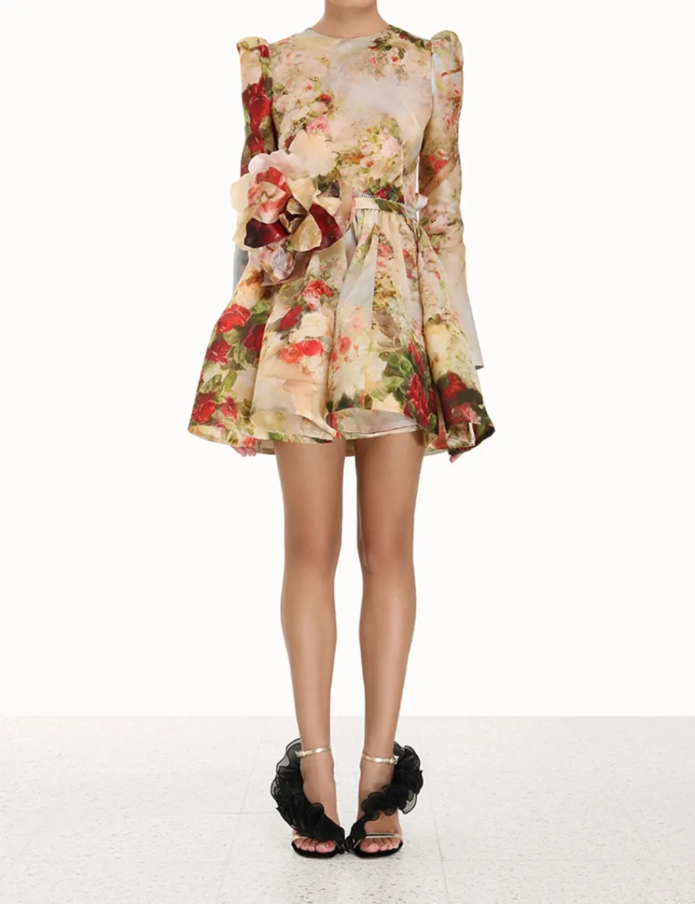 ZIMMERMANN Luminosity Ruched Mini Dress-Women Dresses